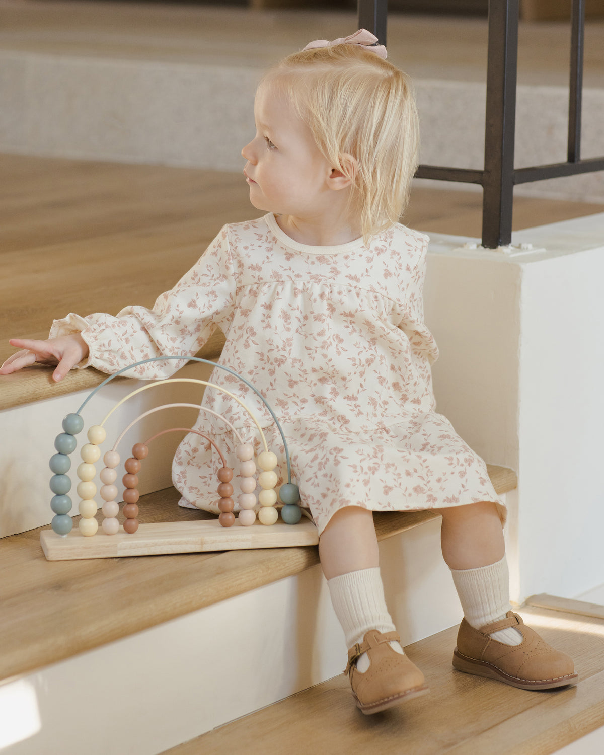 French Garden Tiered Jersey Dress