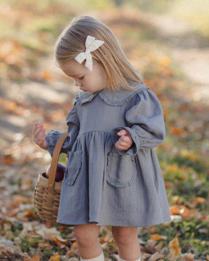 Mulberry + Slate + Natural Bow Set