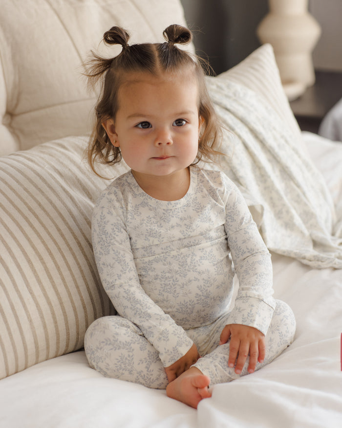 Cloud Floral Bamboo Pajama Set