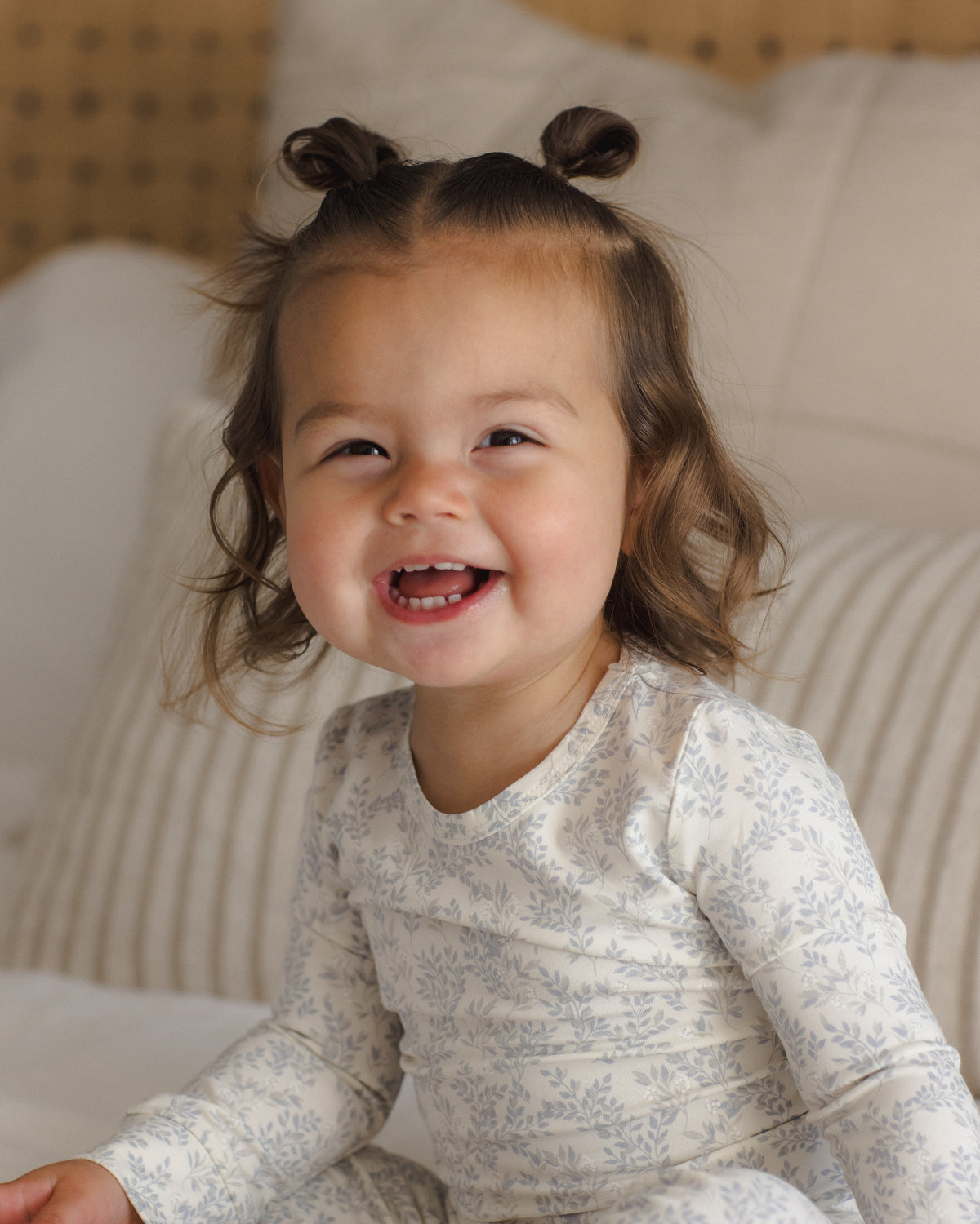 Cloud Floral Bamboo Pajama Set