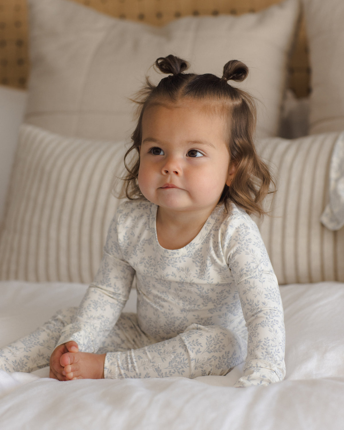 Cloud Floral Bamboo Pajama Set