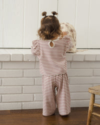 Mulberry Stripe Ruffle Cozy Set