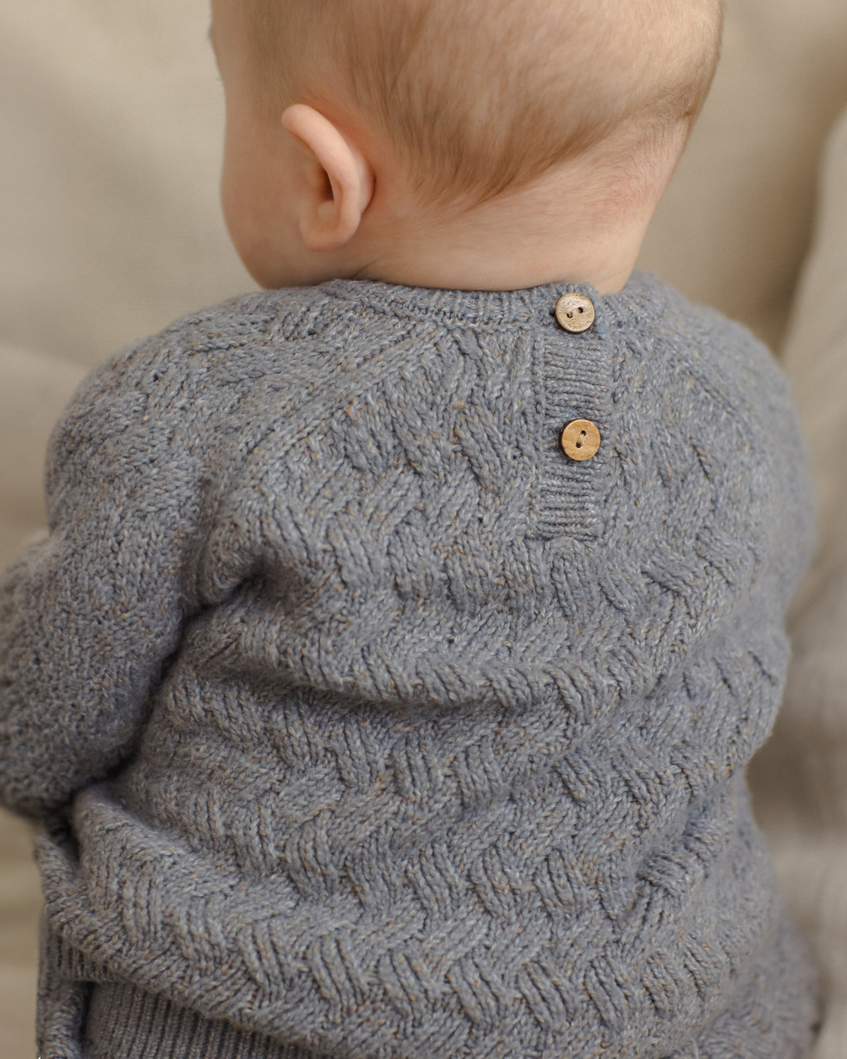 Heathered Slate Knit Sweater