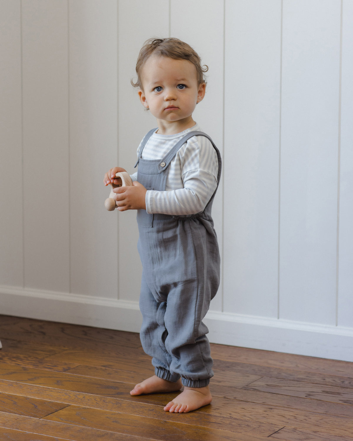 Slate Baby Overall