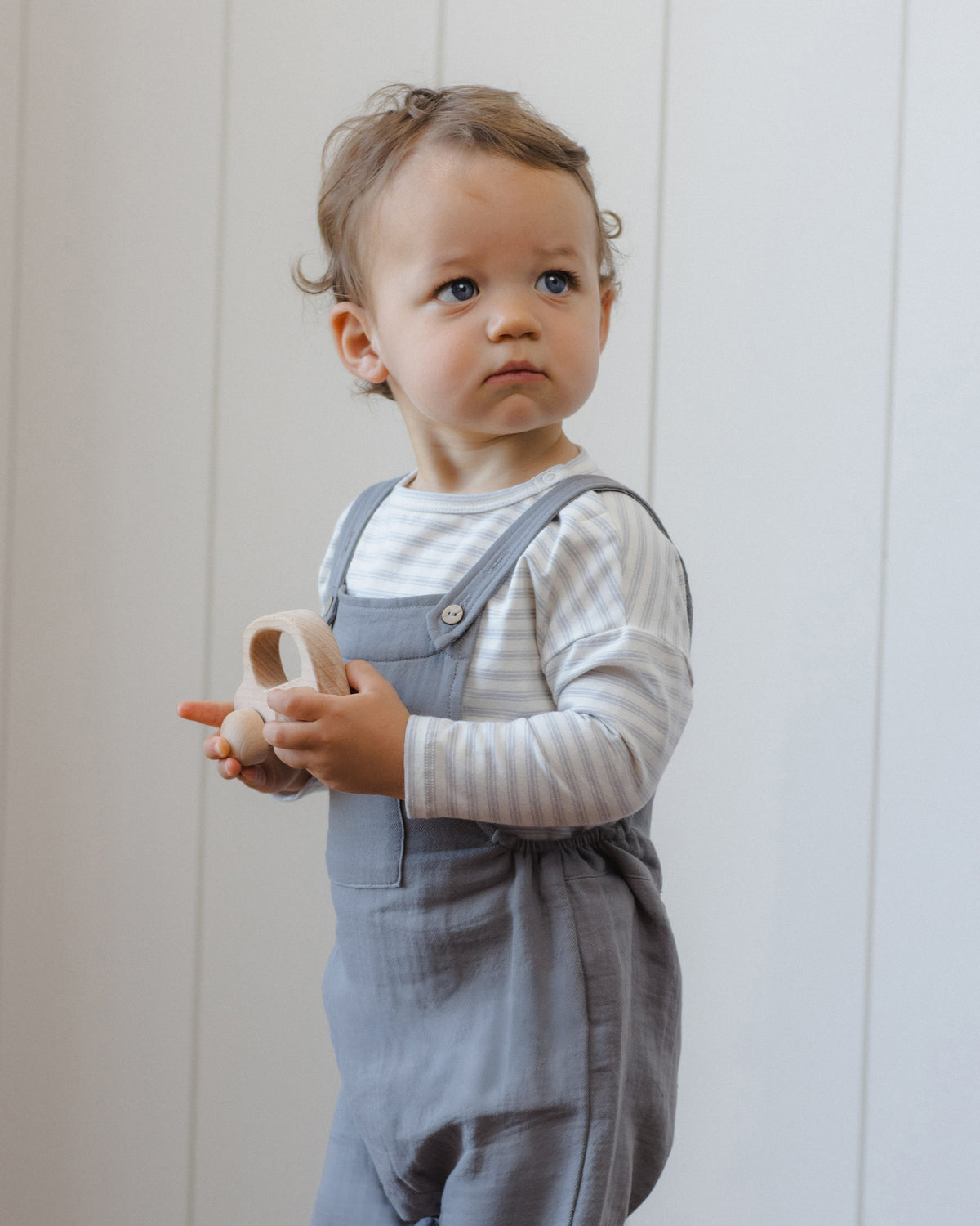 Slate Baby Overall
