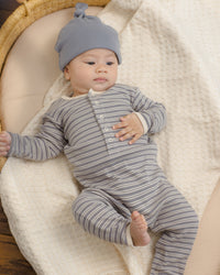 Slate Knotted Baby Hat