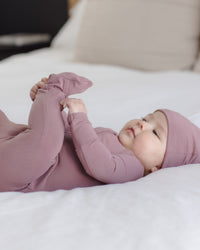 Mulberry Bamboo Zip Footie