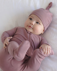 Mulberry Bamboo Zip Footie