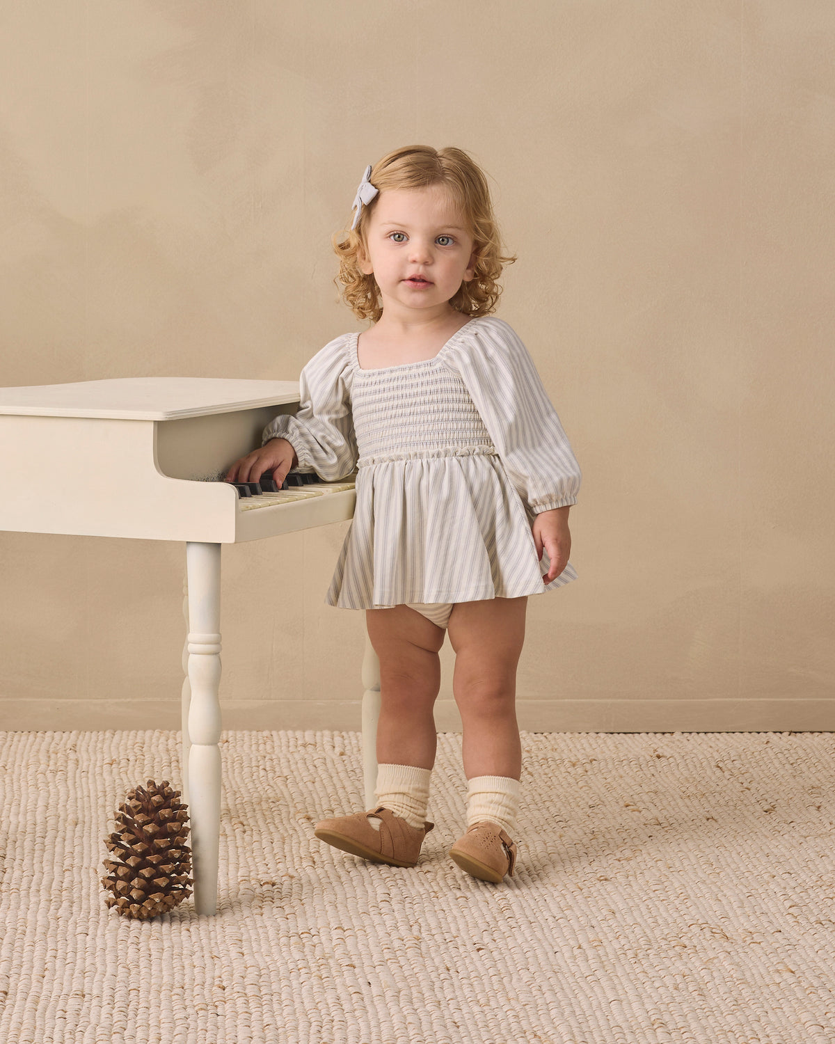 Cloud Stripe Lainey Romper