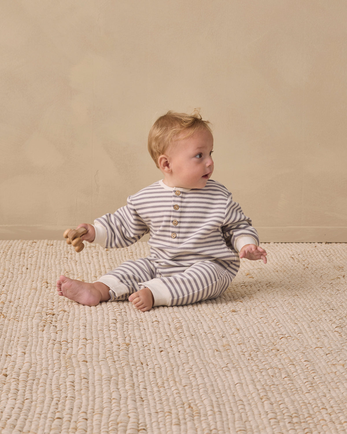 Slate Stripe Relaxed Jumpsuit
