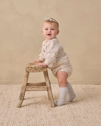 Natural Confetti Bubble Knit Cardigan