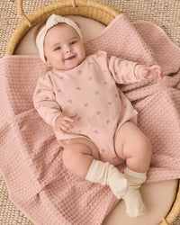 Hearts Crewneck Bubble Romper