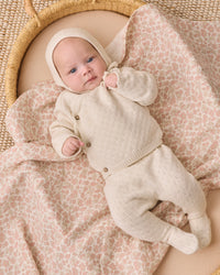Natural Knit Wrap Top + Pant Set