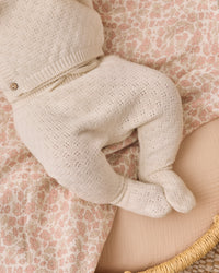 Natural Knit Wrap Top + Pant Set