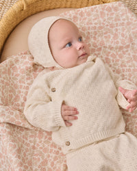 Natural Knit Wrap Top + Pant Set