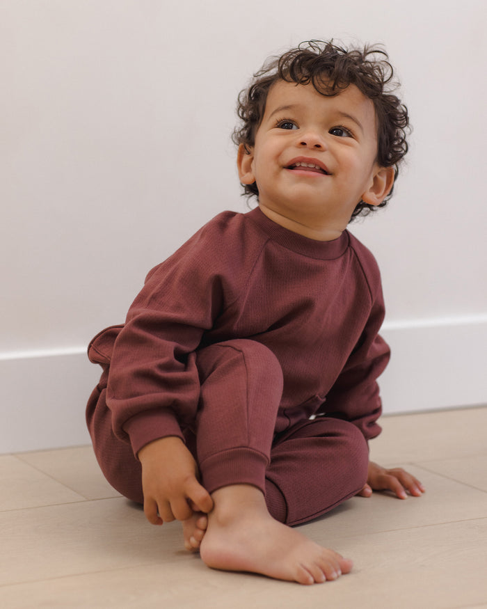 Black Cherry Pocket Sweatshirt