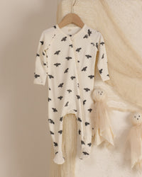Bats Bamboo Zip Footie