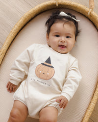 Lil Pumpkin Crewneck Bubble Romper