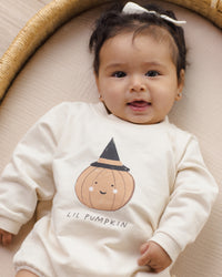 Lil Pumpkin Crewneck Bubble Romper