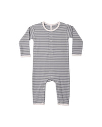 Slate Stripe Ribbed Jumpsuit