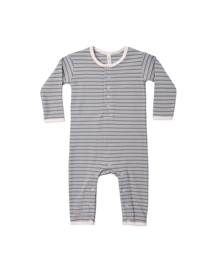 Slate Stripe Ribbed Jumpsuit