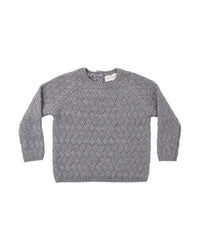 Heathered Slate Knit Sweater