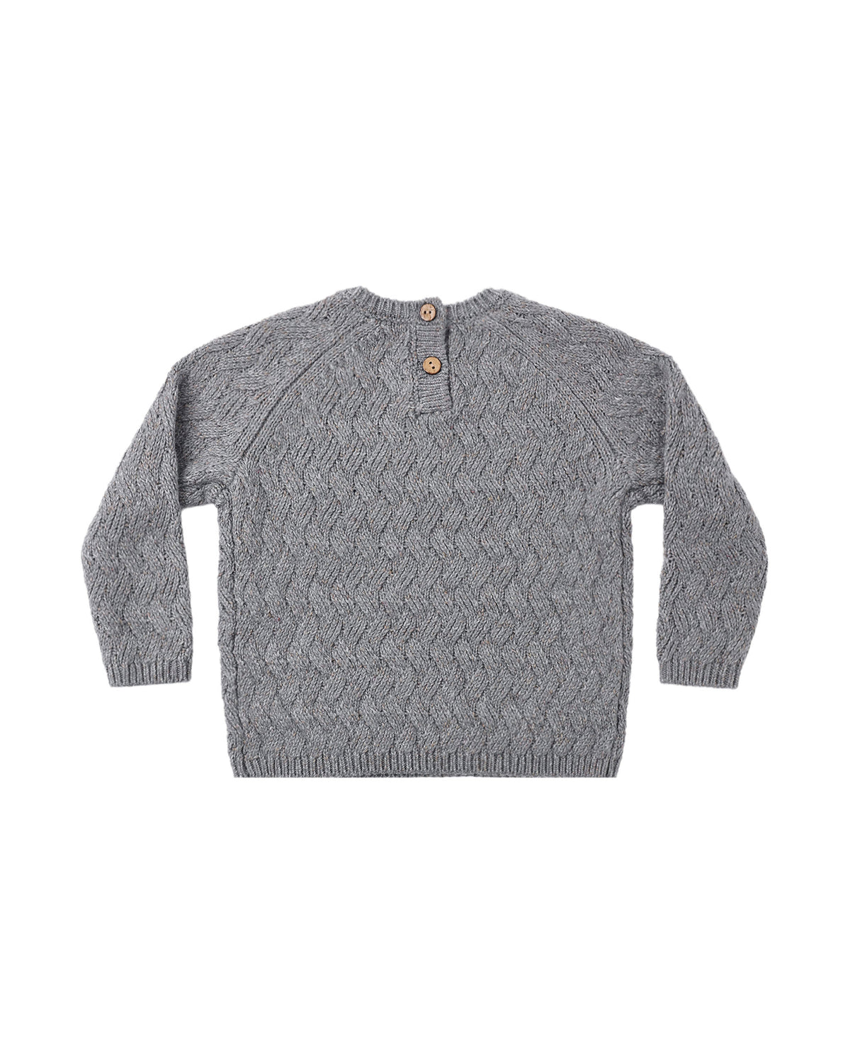 Heathered Slate Knit Sweater