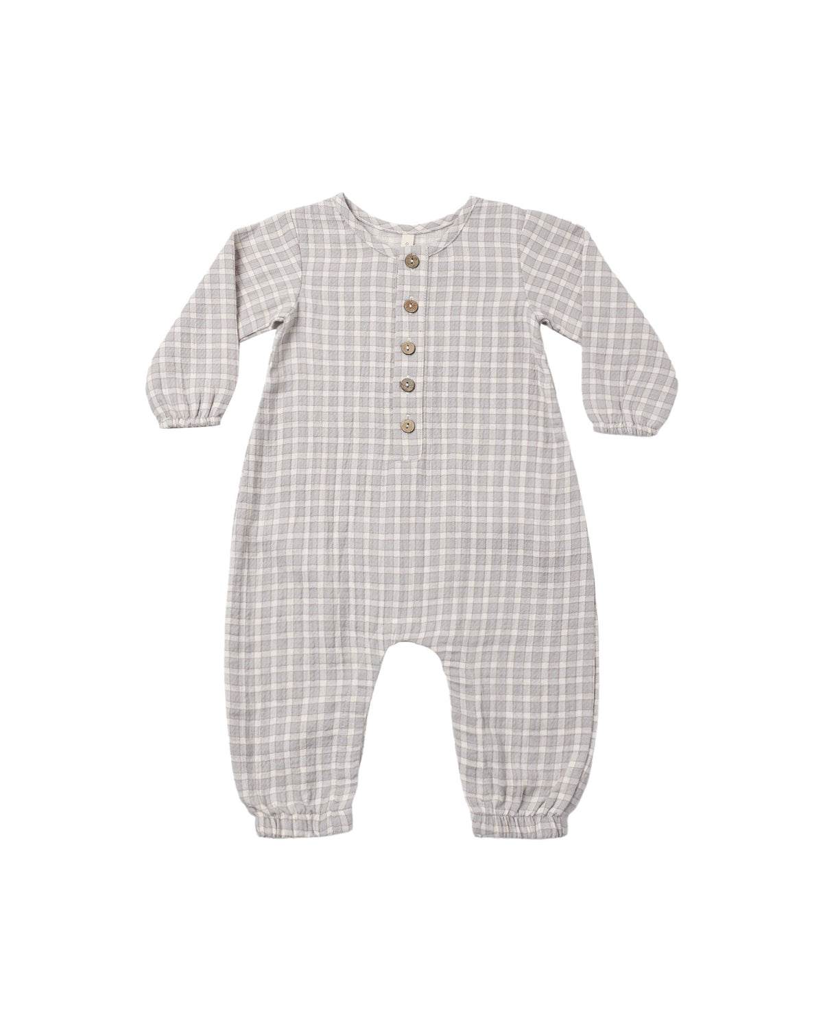 Blue Gingham Woven Jumpsuit