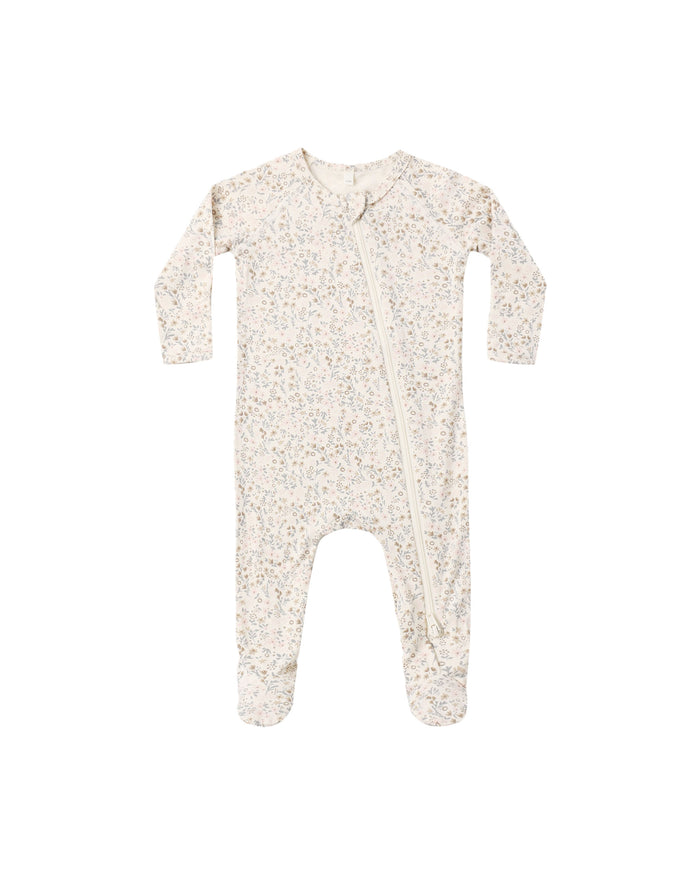 Bloom Bamboo Zip Footie