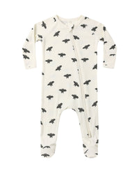 Bats Bamboo Zip Footie