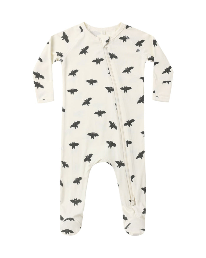 Bats Bamboo Zip Footie