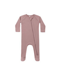 Mulberry Bamboo Zip Footie
