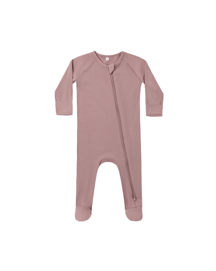 Mulberry Bamboo Zip Footie