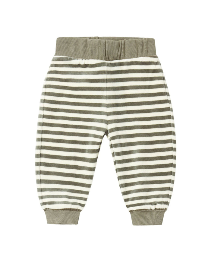 Spruce Stripe Velour Relaxed Sweatpants