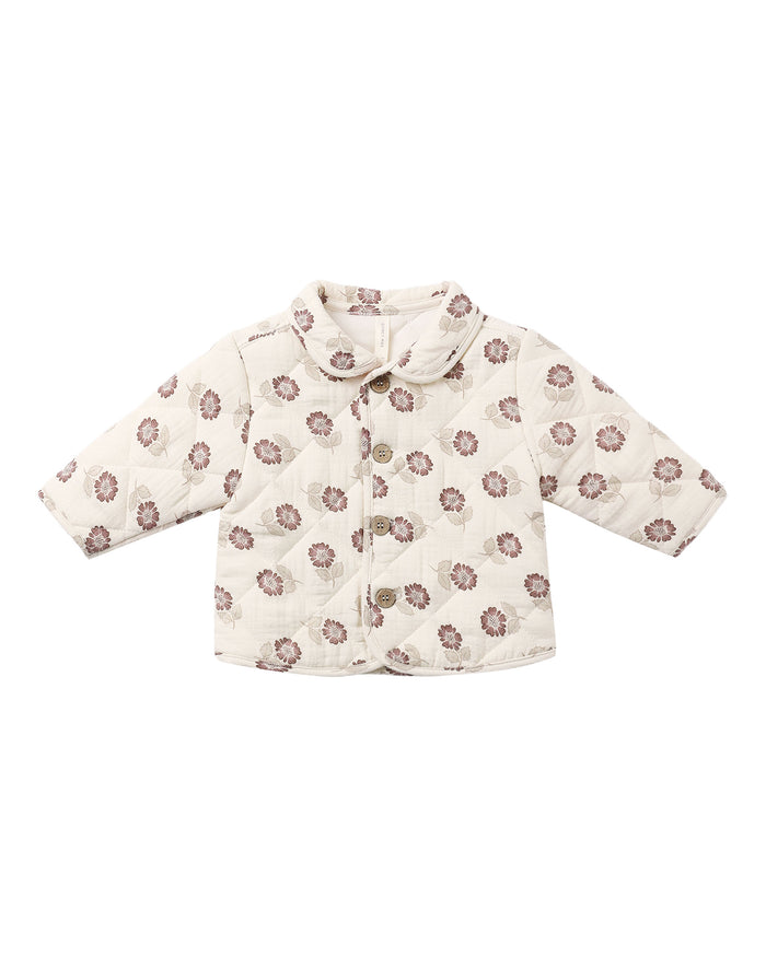 Fall Floral Quilted Jacket