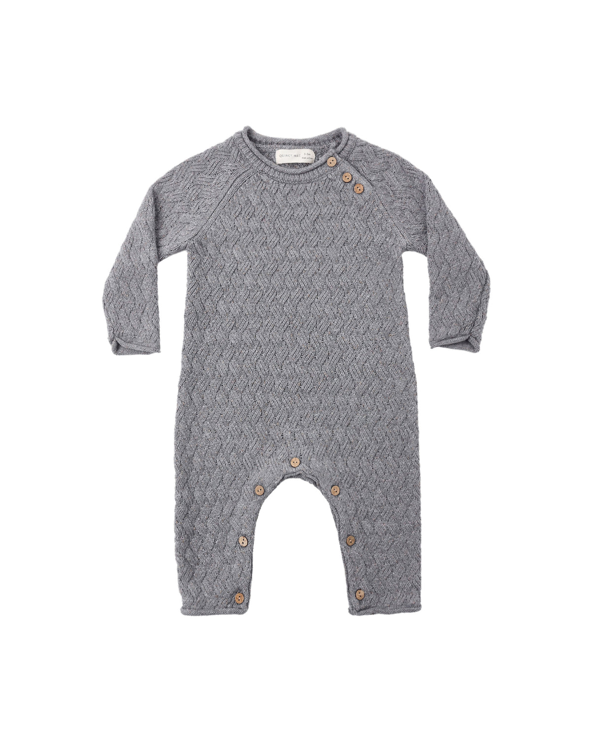 Heathered Slate Cozy Knit Jumpsuit