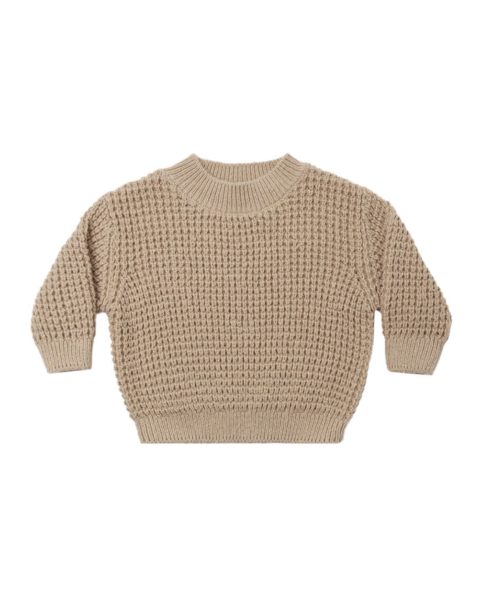 Heathered Latte Chunky Knit Sweater
