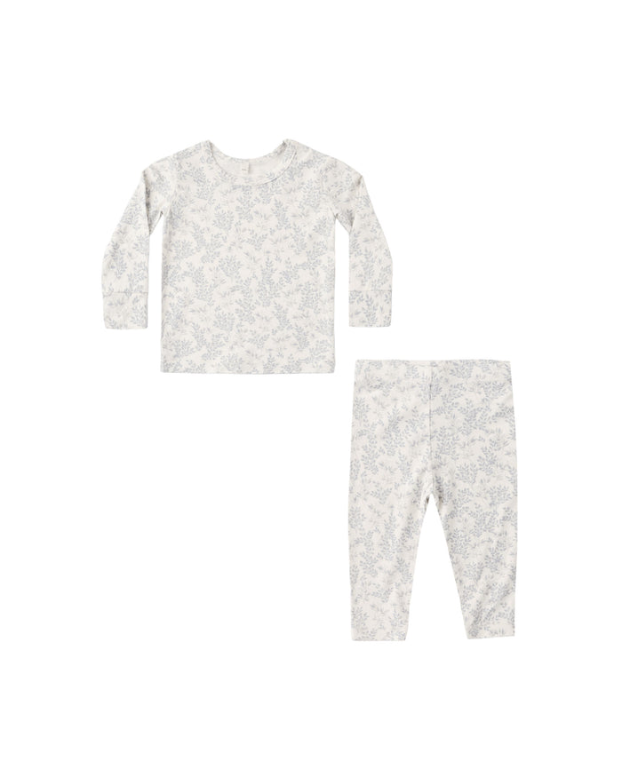 Cloud Floral Bamboo Pajama Set