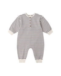 Slate Stripe Relaxed Jumpsuit