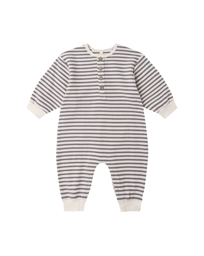 Slate Stripe Relaxed Jumpsuit
