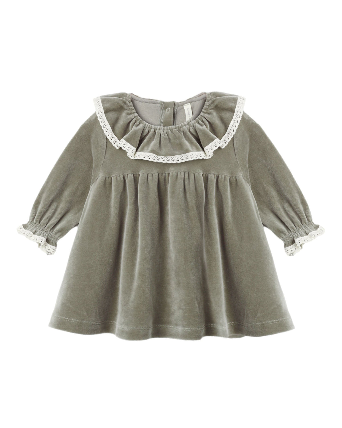 Spruce Velour Baby Dress
