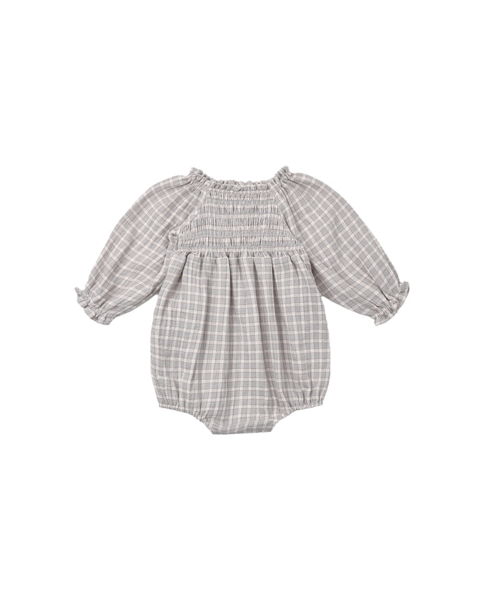 Blue Gingham Eden Romper