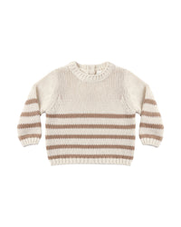 Almond Stripe Rex Sweater
