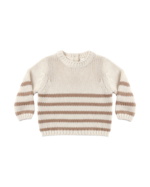 Almond Stripe Rex Sweater