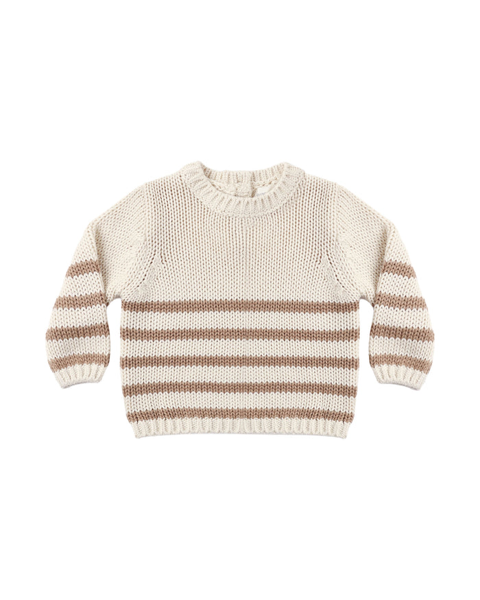 Almond Stripe Rex Sweater