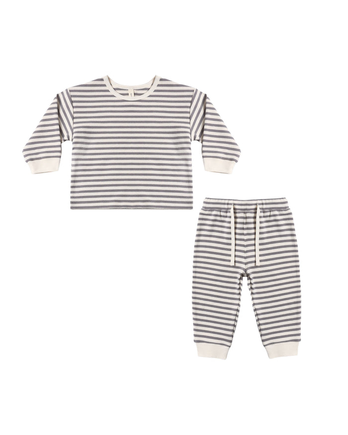 Slate Stripe Cozy Set