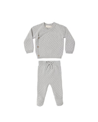 Cloud Knit Wrap Top + Pant Set