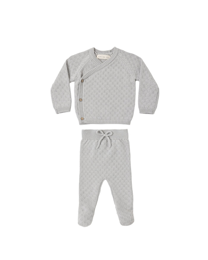 Cloud Knit Wrap Top + Pant Set