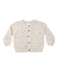 Natural Confetti Bubble Knit Cardigan
