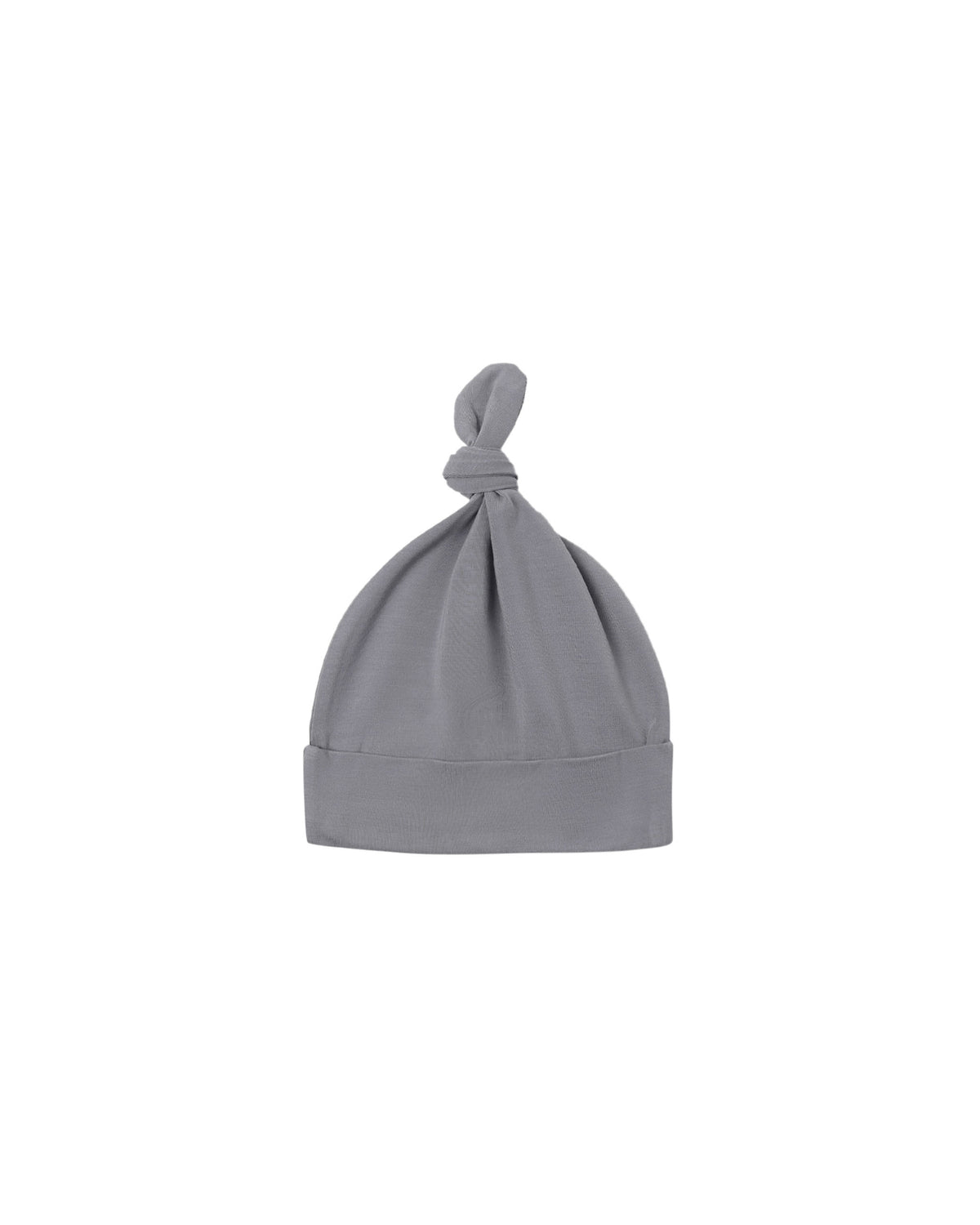 Slate Knotted Baby Hat